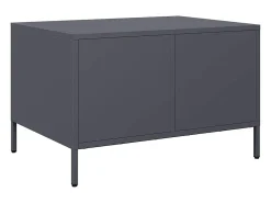 Mesa de centro | Mesa de apoio | Mesa de café 68.5x50x43.5 cm aço laminado a frio antracite^ Mesa De Centro