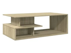 Mesa De Centro* Mesa de centro | Mesa de apoio 102x55x35 madeira processada carvalho sonoma Castanho