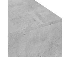 Mesa de centro | Mesa de apoio 100x49.5x31cm derivados de madeira cinza cimento^ Mesa De Centro