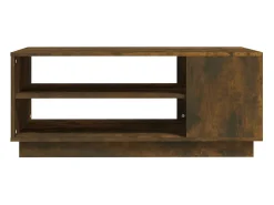 Mesa De Centro| Mesa de centro | Mesa de apoio 102x55x43 cm derivados madeira carvalho fumado Castanho