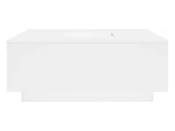Mesa De Centro| Mesa de centro | Mesa de apoio 100x100x40 cm derivados de madeira Branco