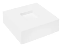 Mesa De Centro| Mesa de centro | Mesa de apoio 100x100x40 cm derivados de madeira Branco