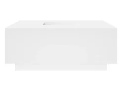 Mesa De Centro| Mesa de centro | Mesa de apoio 100x100x40 cm derivados de madeira Branco