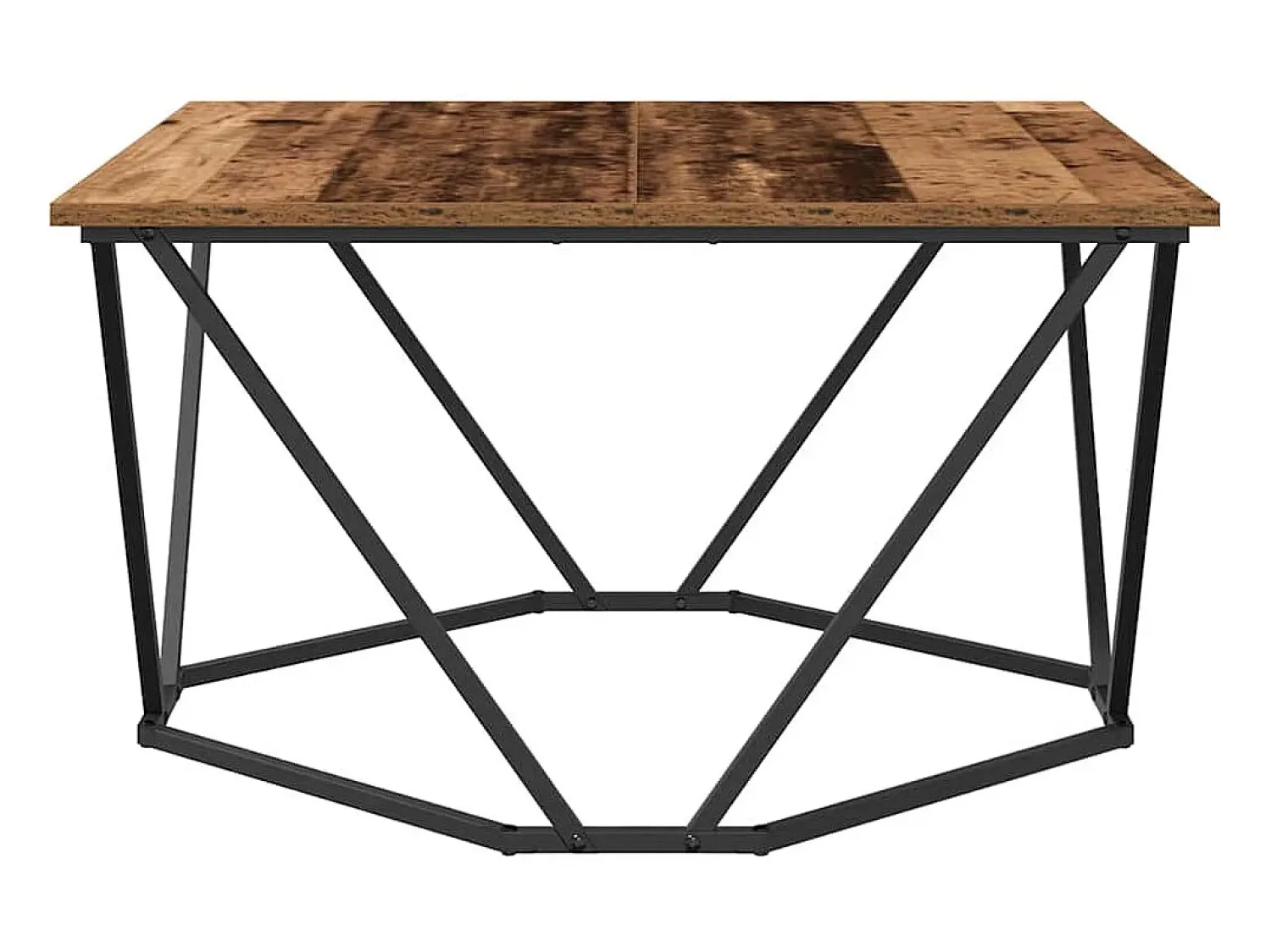 Mesa De Centro| Mesa de centro | Mesa de apoio Madeira antiga 80x80x45 cm Castanho