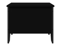 Online Mesa de centro | Mesa de apoio 75x51x40 cm derivados de madeira Preto