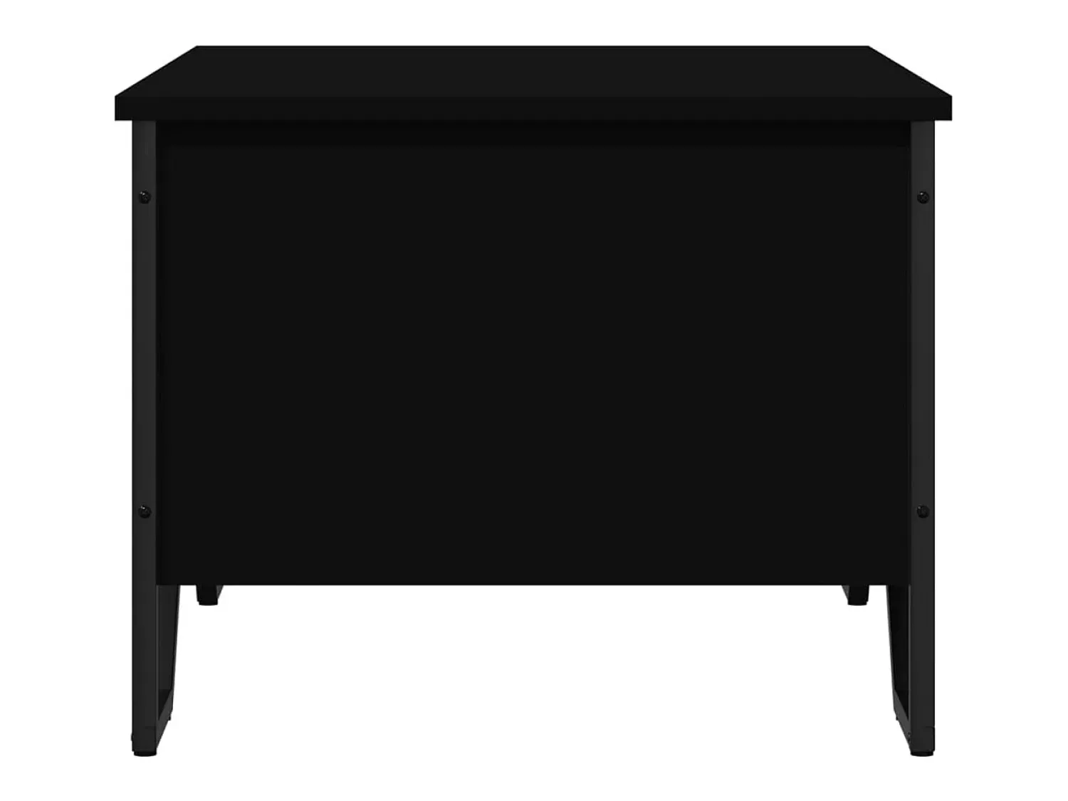 Online Mesa de centro | Mesa de apoio 75x51x40 cm derivados de madeira Preto