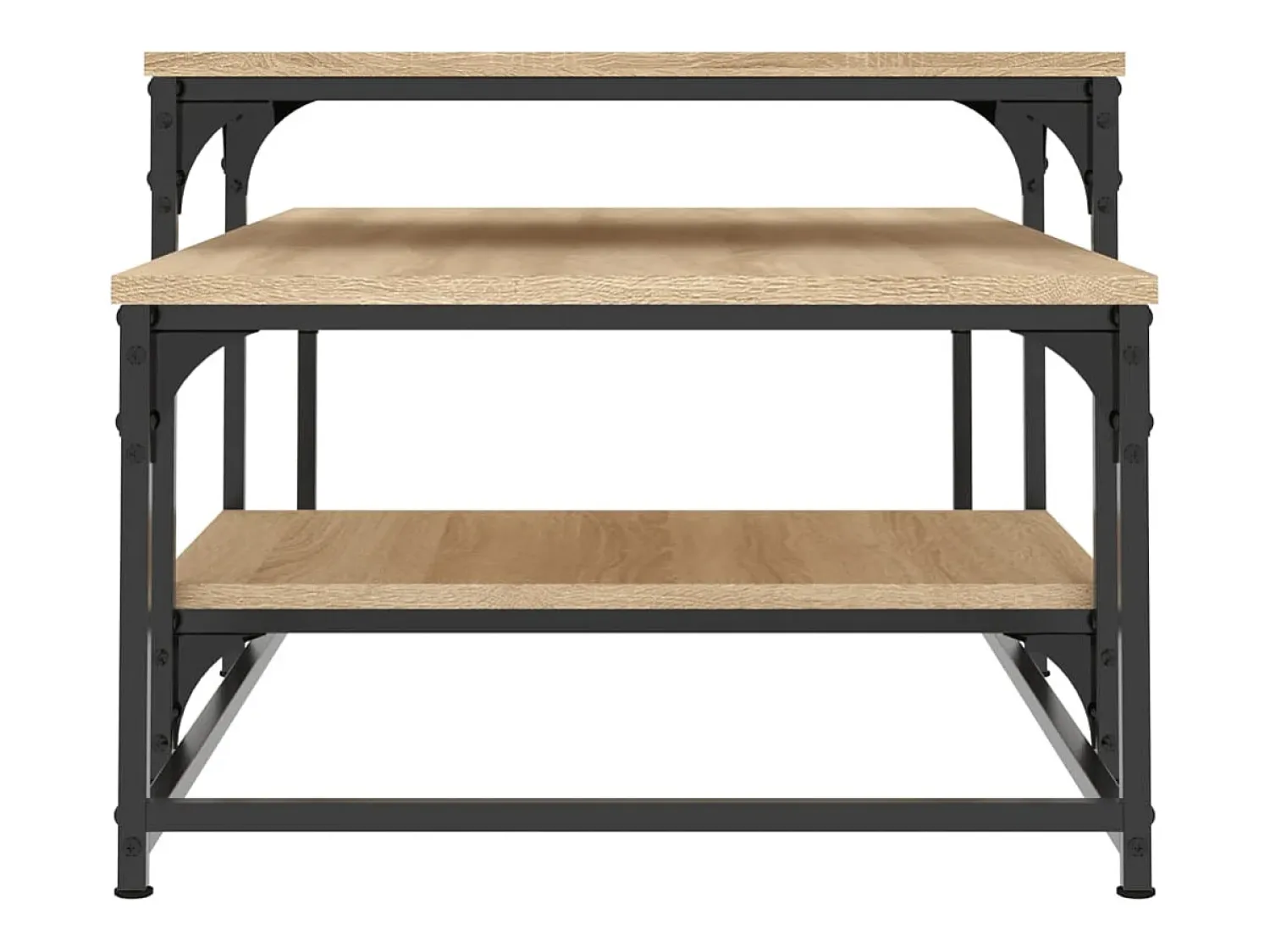 Mesa de centro | Mesa de apoio 102x60x45cm derivados de madeira carvalho sonoma^ Mesa De Centro