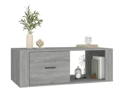 Mesa De Centro| Mesa de centro | Mesa de apoio 100x50.5x35 cm derivados de madeira cinza sonoma Cinzento