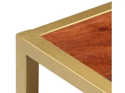 Mesa de centro | Mesa de apoio | Mesa de café 90x50x40 cm madeira de acácia maciça^ Mesa De Centro