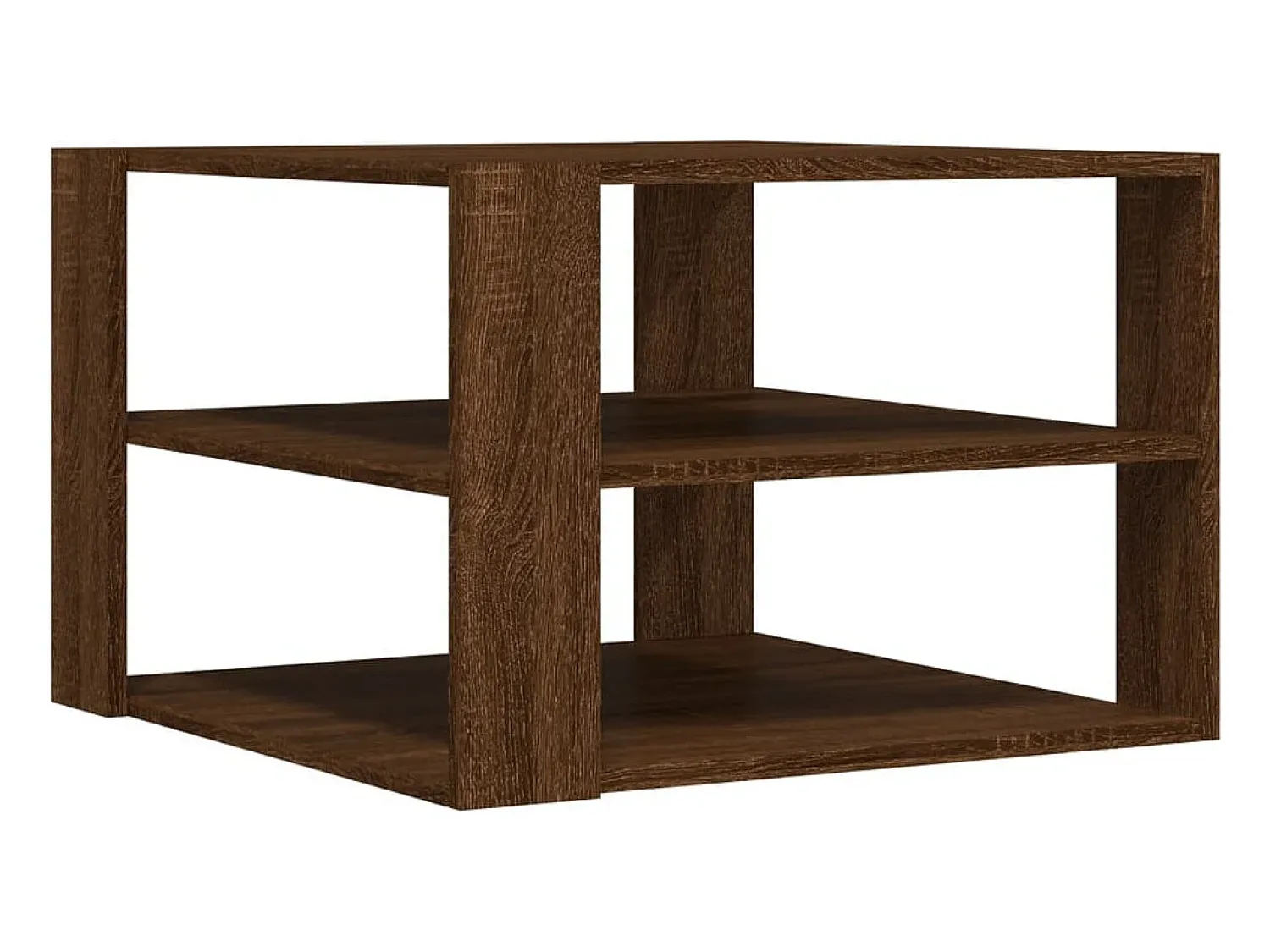 Mesa de centro | Mesa de apoio 59.5x59.5x40cm derivados madeira carvalho^ Mesa De Centro