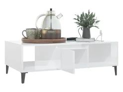 Mesa de centro | Mesa de apoio derivados de madeira brilhante^ Mesa De Centro