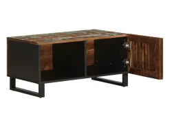 Mesa De Centro| Mesa de centro | Mesa de apoio | Mesa de café 80x51x40 cm madeira de acácia maciça Multicor