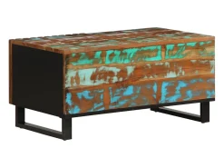 Mesa De Centro| Mesa de centro | Mesa de apoio | Mesa de café 80x51x40 cm madeira de acácia maciça Multicor