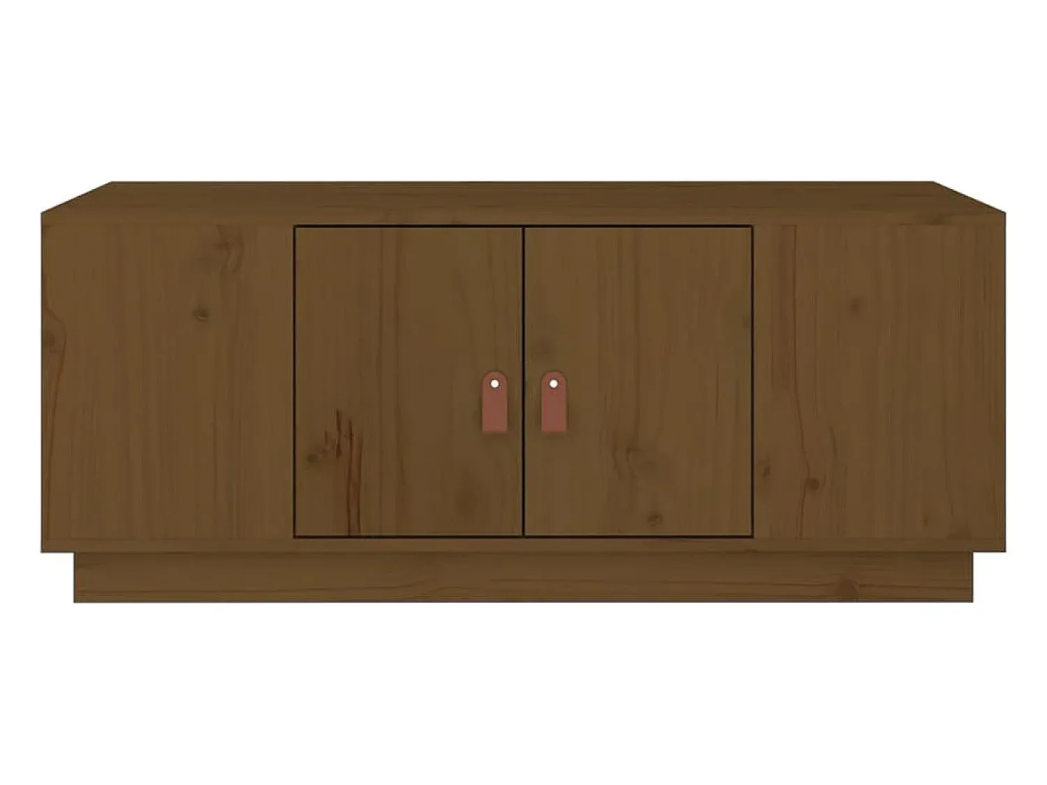 Online Mesa de centro | Mesa de apoio 100x50x41 cm pinho maciço mel Castanho