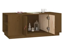 Online Mesa de centro | Mesa de apoio 100x50x41 cm pinho maciço mel Castanho