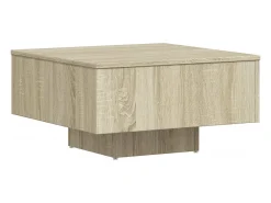 Hot Mesa de centro | Mesa de apoio 60x60x31.5 cm derivados madeira carvalho sonoma Castanho