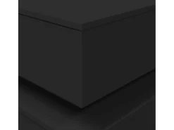 Mesa De Centro| Mesa de centro | Mesa de apoio com luzes LED 90x50x40 cm Preto