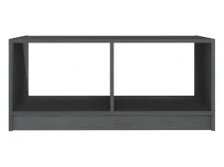 Mesa De Centro| Mesa de centro | Mesa de apoio 75x50x33.5 cm madeira de pinho maciça Cinzento