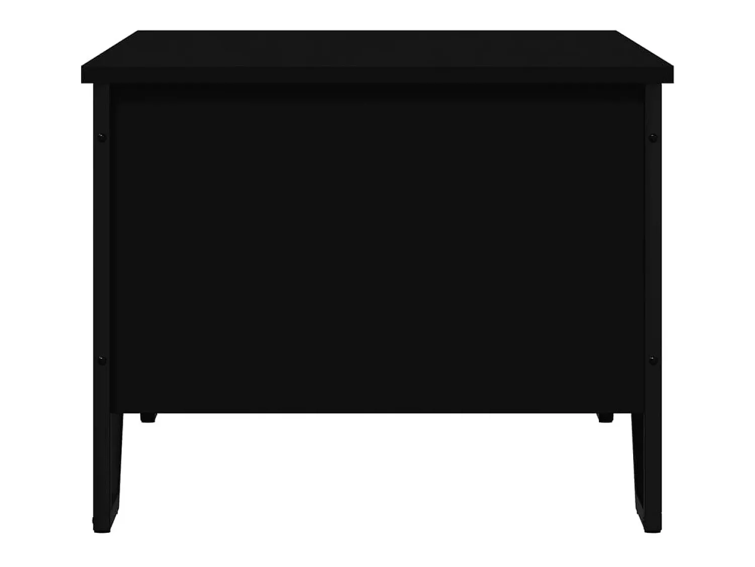Mesa De Centro* Mesa de centro | Mesa de apoio 100x51x40 cm derivados de madeira Preto