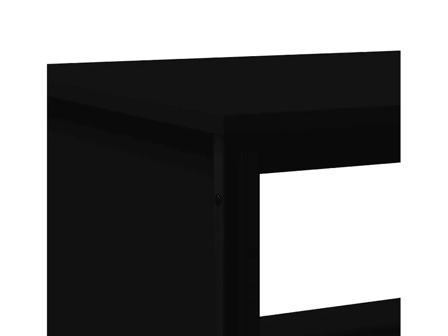 Mesa De Centro* Mesa de centro | Mesa de apoio 100x51x40 cm derivados de madeira Preto