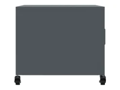 Mesa De Centro| Mesa de centro | Mesa de apoio | Mesa de café 68x50x43.5 cm aço antracite Preto