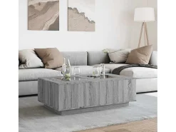 Hot Mesa de centro | Mesa de apoio luzes LED Infinity 116x69x40 cm sonoma Cinzento