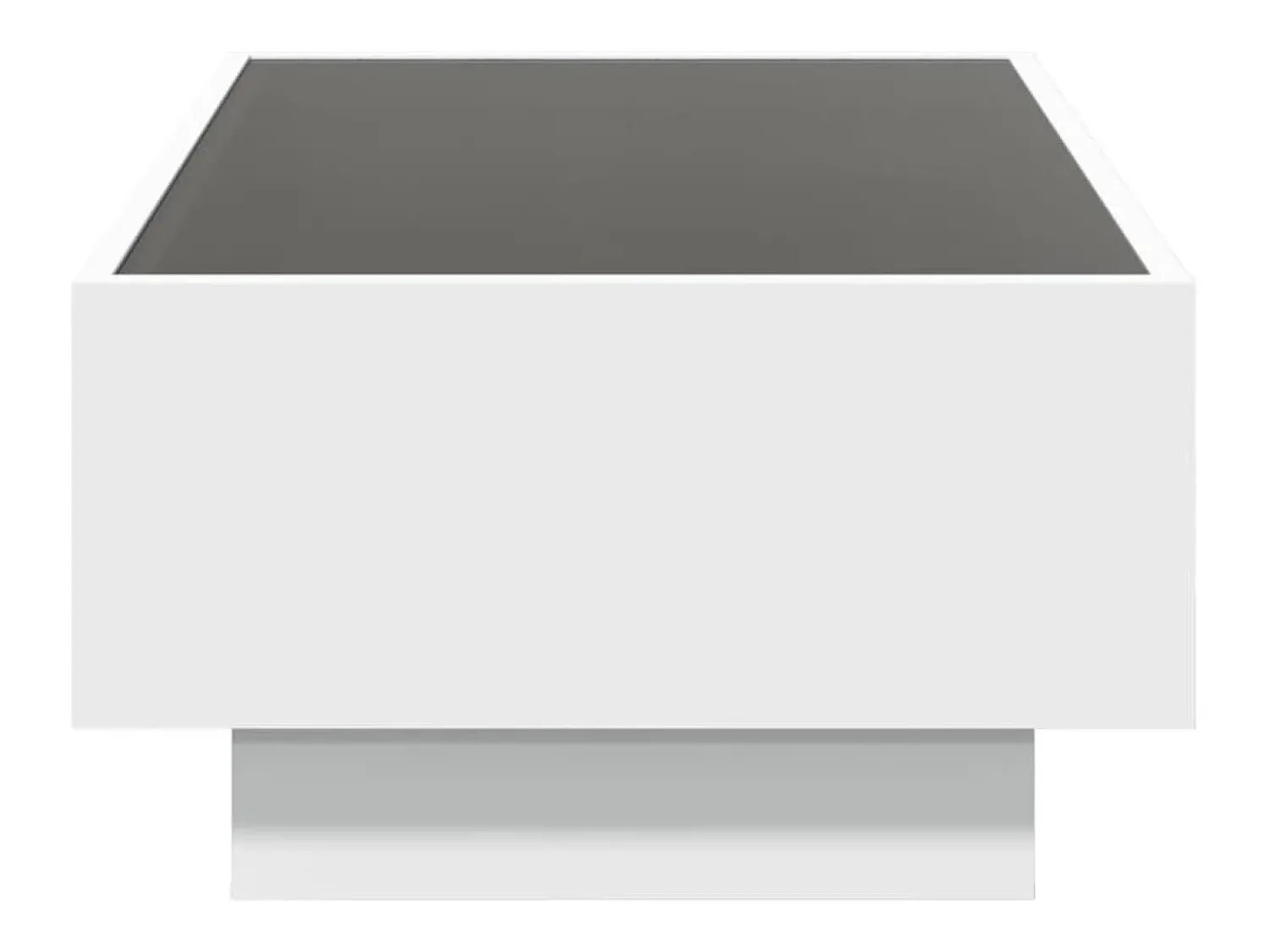 Mesa De Centro| Mesa de centro | Mesa de apoio c/ LEDs 90x50x30 cm derivados de madeira Branco