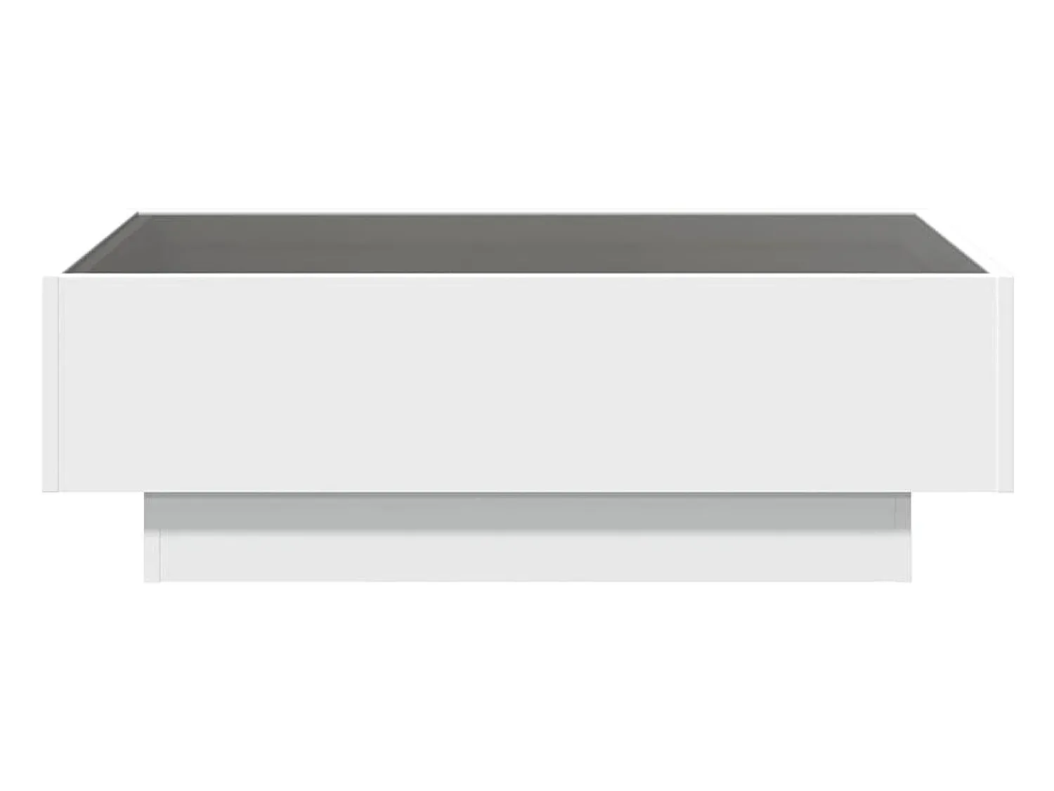 Mesa De Centro| Mesa de centro | Mesa de apoio c/ LEDs 90x50x30 cm derivados de madeira Branco