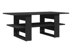 Mesa De Centro| Mesa de centro | Mesa de apoio 102x55x42 cm derivados de madeira Preto