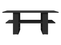 Mesa De Centro| Mesa de centro | Mesa de apoio 102x55x42 cm derivados de madeira Preto