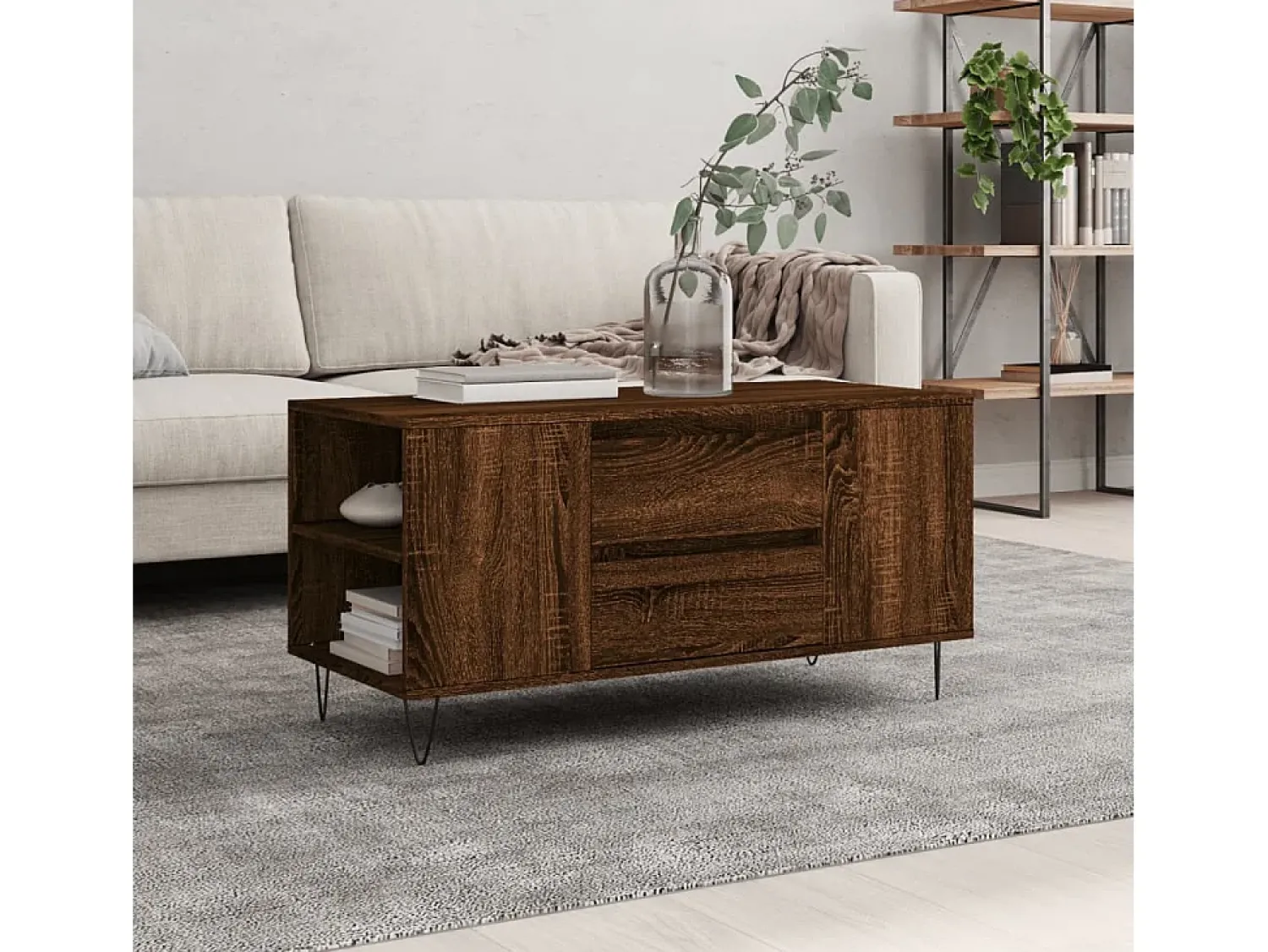 Mesa de centro | Mesa de apoio derivados de madeira carvalho^ Mesa De Centro
