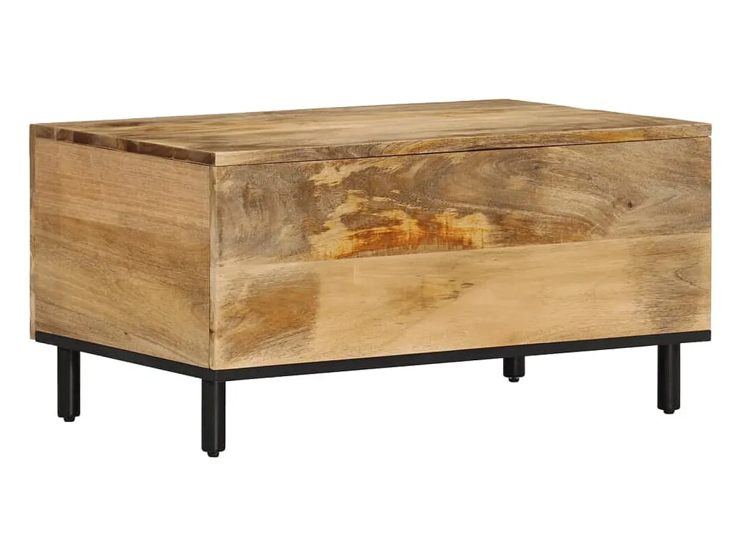 Mesa de centro | Mesa de apoio | Mesa de café 80x50x40 cm madeira de mangueira maciça^ Mesa De Centro