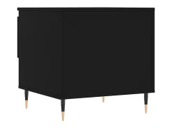Mesa De Centro* Mesa de centro | Mesa de apoio | Mesa de café 50x46x50 derivados de madeira Preto