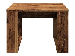 Mesa de centro | Mesa de apoio 50x50x35 cm derivados de madeira madeira velha^ Mesa De Centro