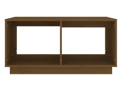 Mesa De Centro* Mesa de centro | Mesa de apoio 80x50x40 cm madeira de pinho maciça -mel Castanho