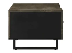 Mesa De Centro* Mesa de centro | Mesa de apoio 100x54x40 cm madeira de mangueira maciça Preto