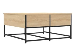 Mesa de centro | Mesa de apoio 80x80x40 cm derivados de madeira carvalho sonoma^ Mesa De Centro