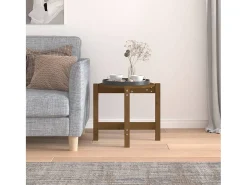 Mesa de centro | Mesa de apoio Ø 52.5x45 cm madeira pinho maciça -mel^ Mesa De Centro