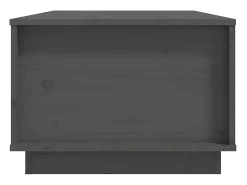 Mesa de centro | Mesa de apoio 100x50x35 cm pinho maciço cinza Cinzento