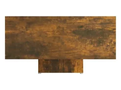 Mesa De Centro* Mesa de centro | Mesa de apoio 85x55x31 cm derivados de madeira carvalho fumado Castanho