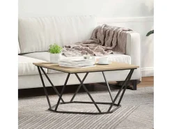Mesa De Centro| Mesa de centro | Mesa de apoio Carvalho sonoma 80x80x45 cm Castanho
