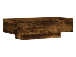Mesa de centro | Mesa de apoio 100x49.5x31 cm derivados madeira carvalho fumado^ Mesa De Centro