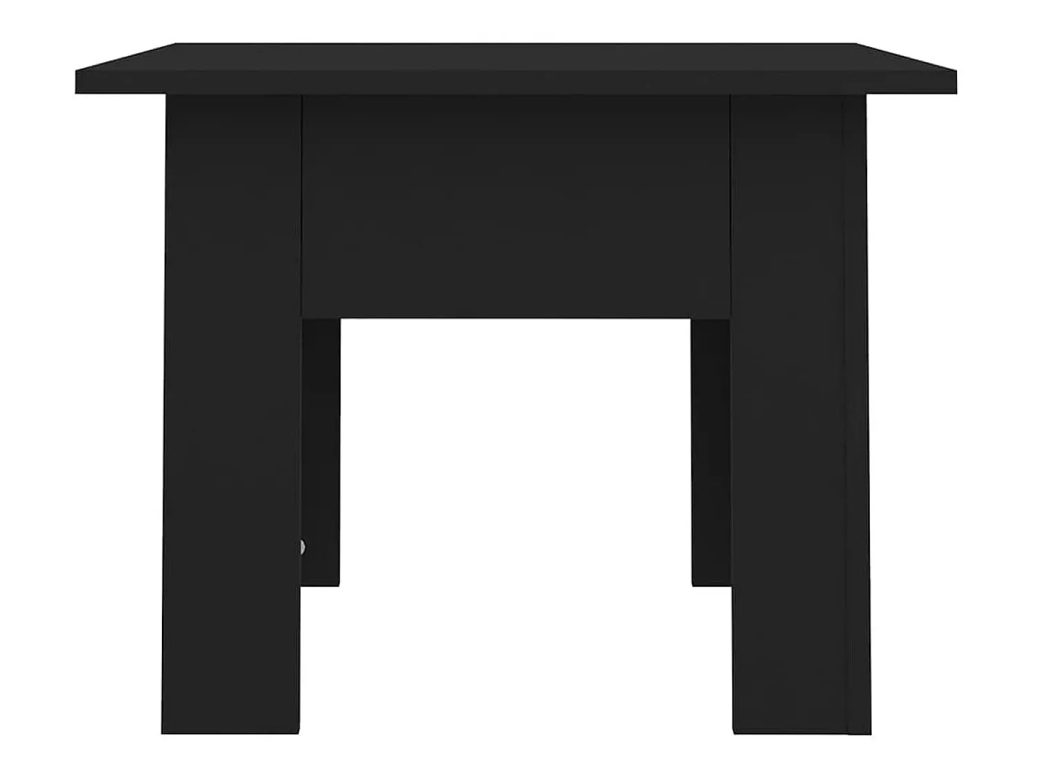 Clearance Mesa de centro | Mesa de apoio 55x55x42cm derivados de madeira Preto
