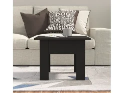 Clearance Mesa de centro | Mesa de apoio 55x55x42cm derivados de madeira Preto