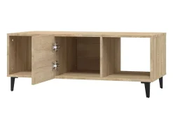 Mesa De Centro| Mesa de centro | Mesa de apoio 102x50x40 cm madeira processada carvalho sonoma Castanho