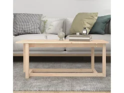 Mesa de centro | Mesa de apoio | Mesa de café 110x55x45 cm madeira de pinho maciça^ Mesa De Centro
