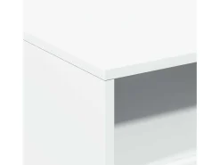 Mesa De Centro| Mesa de centro | Mesa de apoio com luzes LED 50x49x40 cm Branco