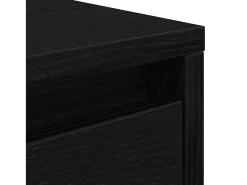 Hot Mesa de centro | Mesa de apoio com gavetas 70.5x70x40 cm carvalho Preto