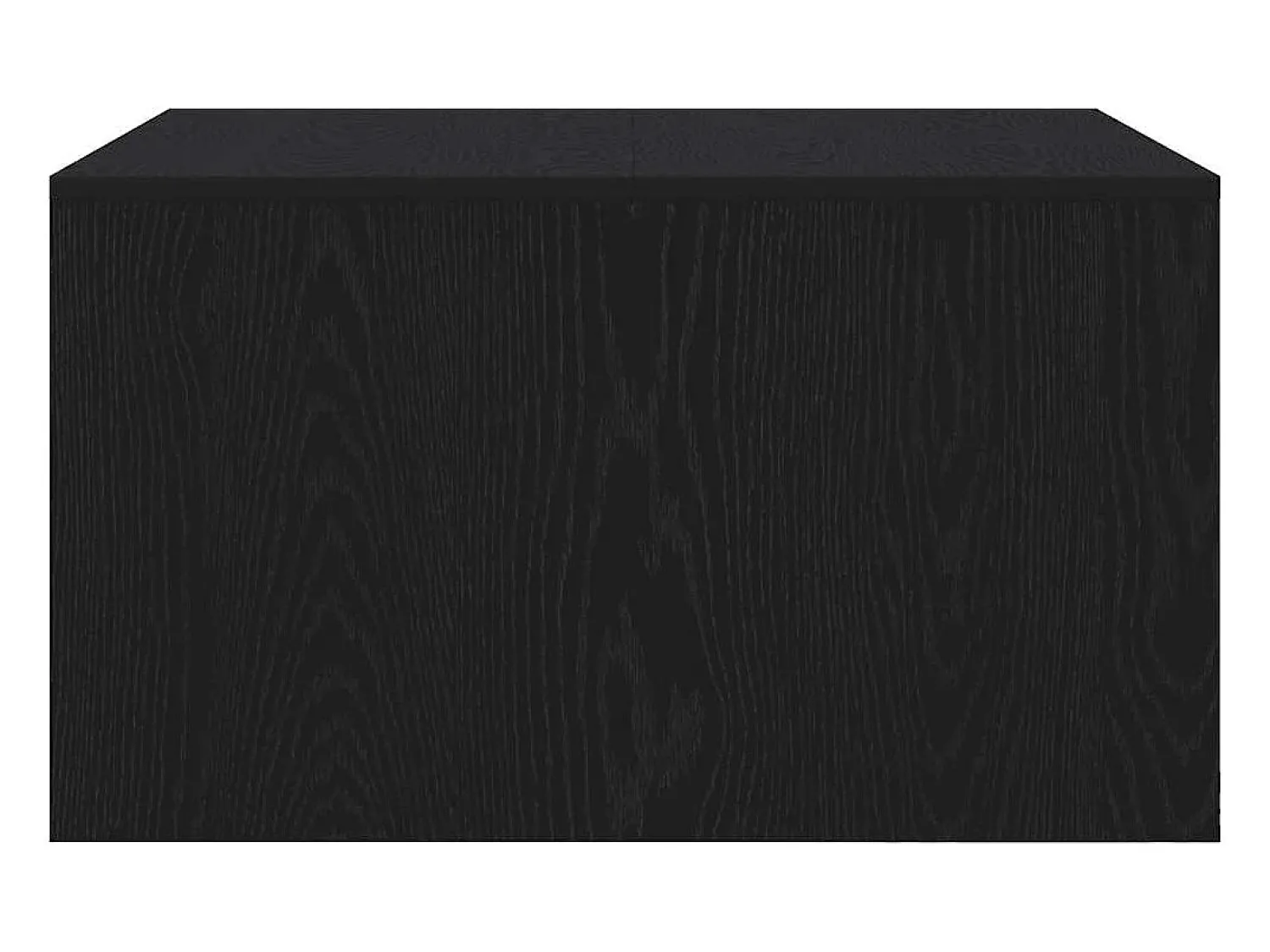 Hot Mesa de centro | Mesa de apoio com gavetas 70.5x70x40 cm carvalho Preto