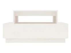 Mesa De Centro| Mesa de centro | Mesa de apoio 80x55x40.5 cm madeira de pinho maciça Branco